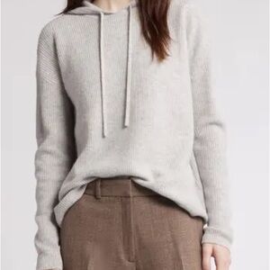 Nordstrom ~ Cozy Gray Knit Hoodie
